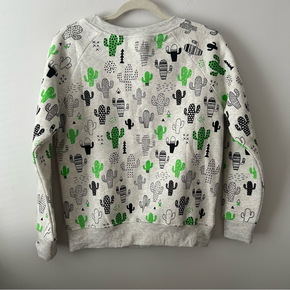 LA Soul allover cactus print crew neck S - Picture 2 of 6